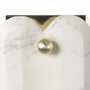 68772 - Stein 5L x 6W Gold W/ White Marble Shade Wall Sconce