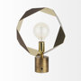 68773 - Shamir 15L x 15W Gold Geometric Metal Table Lamp