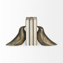 69078 - Dover (Set of 2) 15L x 4W Gold Aluminum Dove Bookends