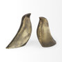 69078 - Dover (Set of 2) 15L x 4W Gold Aluminum Dove Bookends