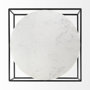 69213 - Austen 36L x 36W x 14.5H Round White Marble Top W/ Black Metal Frame Coffee Table