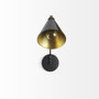 68775 - Cobalt 6L x 32W Black Metal Cone Shaped Swivel Wall Sconce