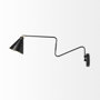68775 - Cobalt 6L x 32W Black Metal Cone Shaped Swivel Wall Sconce