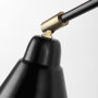 68775 - Cobalt 6L x 32W Black Metal Cone Shaped Swivel Wall Sconce