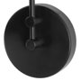68775 - Cobalt 6L x 32W Black Metal Cone Shaped Swivel Wall Sconce