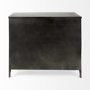 69129 - Poppy III 40L x 16W Black Metal With Glass Door Accent Cabinet