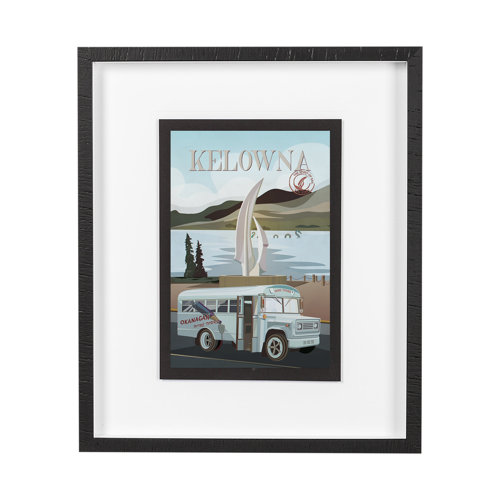 13772 - Kelowna Go Canada (M) by Mercana Studio a Hand Embellished Decograph Framed Art Print