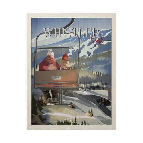 13783 - Whistler Go Canada (L) by Mercana Studio a Hand Embellished Decograph Framed Art Print