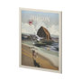13590 - Oregon Go USA (L) by Mercana Studio a Hand Embellished Decograph Framed Art Print