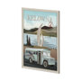 13795 - Kelowna Go Canada (XL) by Mercana Studio a Hand Embellished Decograph Framed Art Print under Glass