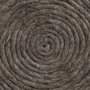 68730 - Allium Dark Brown Handwoven Wool Cylindrical Pouf