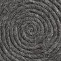 68731 - Allium Dark Gray Handwoven Wool Cylindrical Pouf