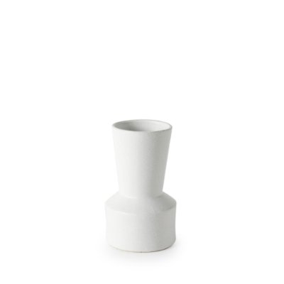 69463 - Laforge 9.4H Small White Ceramic Vase