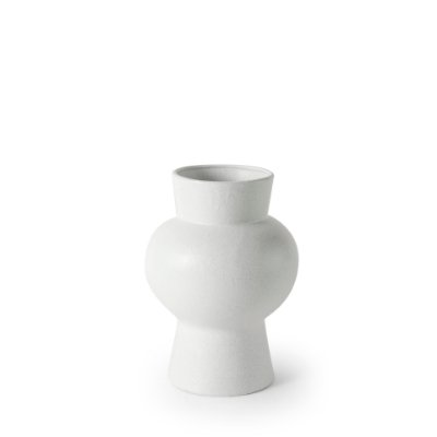 69464 - Laforge 10.8H Medium White Ceramic Vase