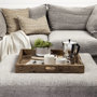 68861 - Carson (Small) 24L x 24W Brown Reclaimed Wood Tray