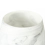 68037 - Volta I Short Gray Cream Glass Abstract Pattern Vase 