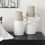 31059 - Garand Medium 15H Two-Toned White Natural Ceramic Jug