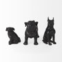 57798 - Cadence 4L x 5W Black Resin Pug Dog