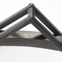 69026 - Norbert 46" Round-Square Black Wood/Metal Frame Mirror