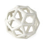 69479 - Geom 7.1L x 7.1W x 7.1H White Ceramic Geometric  Object