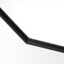 68548 - Helix 37" Octogon Black Metal Frame Mirror