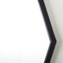 68548 - Helix 37" Octogon Black Metal Frame Mirror