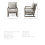 69001 - Sherlock Frost Gray Wood Frame Accent Chair