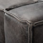 68092 - Stinson II 91" Black Leather Three Seater Sofa