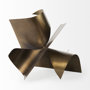 69166 - Francesca 18.1L x 18.1W x 18.1H Antique Gold Metal Sculptural Decorative Object