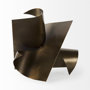 69166 - Francesca 18.1L x 18.1W x 18.1H Antique Gold Metal Sculptural Decorative Object