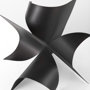 69167 - Francesca 11.8L x 11.8W x 11.8H Black Metal Sculptural Decorative Object