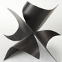 69168 - Francesca 18.1L x 18.1W x 18.1H Black Metal Sculptural Decorative Object
