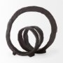 69169 - Stanislaw II Black Metal Infinite Ribbon Sculpture