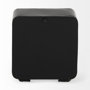 69487 - Karl 6.0L x 3.0W x 6.8H Rustic Black Iron Rounded Square Table Clock