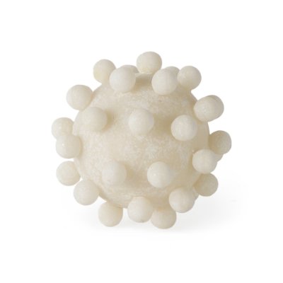 69539 - Malo 4.7L x 4.7W x 4.7H Cream Resin Small Sphere Decorative Object