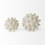 69539 - Malo 4.7L x 4.7W x 4.7H Cream Resin Small Sphere Decorative Object