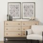 13697 - Deco Patterning I by Victoria Barnes a Hand Embellished Textured Framed Art Print Matted under Glass