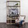 68587 - Kensington Beige Linen Fabric and Wood Accent Chair