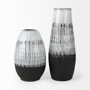 67672 - Tanami I Tall Dark Brown/White Ceramic Vase 