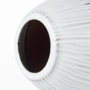 67673 - Tanami II Short Dark Brown/White Glazed Ceramic Vase