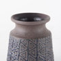 68013 - Sefina I Small Brown/Black Patterned Ceramic Vase