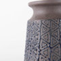 68013 - Sefina I Small Brown/Black Patterned Ceramic Vase