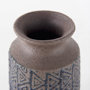 68014 - Sefina II Medium Brown/Black Patterned Ceramic Vase