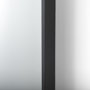 69320 - Cora 24.0L x 3.9W x 40.0H Black Metal Frame W/ Brown Wooden Shelf Arched Wall Mirror