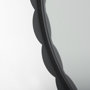 69323 - Adelaide 29.7"Black Metal Scallop Edge Round Mirror