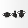 69159 - Cyrus Black Two handled Vase Decorative Object 