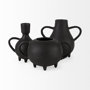 69159 - Cyrus Black Two handled Vase Decorative Object 