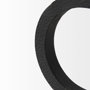 69164 - Rafiki Two Blackened Hammered Finish Metal Conjoined Circles