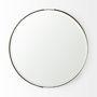 69324 - Adrianna 24.4" Gold Metal Round Mirror