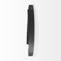 69325 - Adrianna 24.4" Black Metal Round Mirror 
